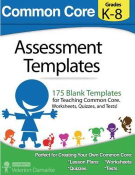 Paperback Common Core Assessment Templates: full color print version Book