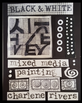 Paperback Black and White Mixed Media Painting Book