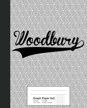 Paperback Graph Paper 5x5: WOODBURY Notebook Book