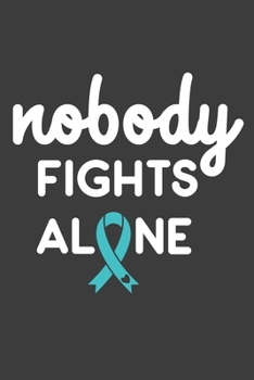 Writing About My Health Journey with Dysautonomia: College Ruled Notebook (Nobody Fights Alone Heart Turquoise Awareness Ribbon Cover)