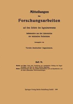 Mitteilungen Uber Forschungsarbeiten Auf Dem Gebiete Des Ingenieurwesens: Insbesondere Aus Den Laboratorien Der Technischen Hochschulen