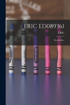 Paperback Eric Ed089361: Readability. Book