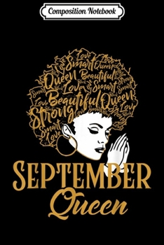 Paperback Composition Notebook: September Queen Prayer African Black Girl Virgo Libra Zodiac Journal/Notebook Blank Lined Ruled 6x9 100 Pages Book