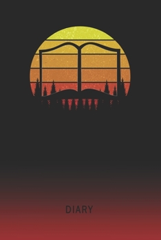 Diary: Blank Librarian Personal Writing Memoir | Old School Retro Vintage Sunset 80s Cover | Daily Journaling for Writers & Journalists | Productivity ... Set Goals & Write about your Life & Interests
