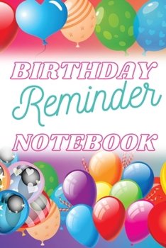 Paperback Birthday Reminder Notebook [Large Print] Book