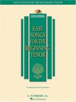 Paperback Easy Songs for Beginning Singers - Tenor Book/Online Audio [With CD (Audio)] Book