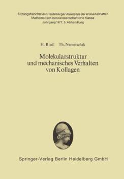 Paperback Molekularstruktur Und Mechanisches Verhalten Von Kollagen [German] Book