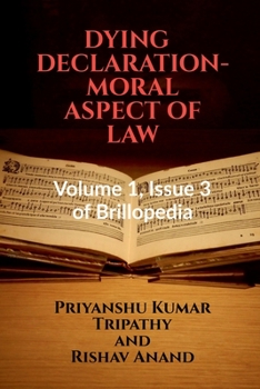 Paperback Dying Declaration- Moral Aspect of Law Book