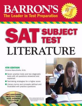 Paperback Barron's SAT Subject Test Literature 2009 Book