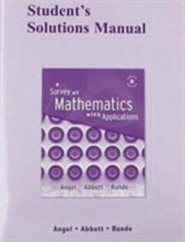Paperback Student Solutions Manual for a Survey of Mathematics with Applications Book