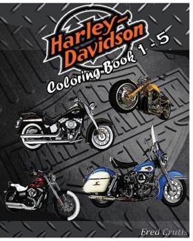 Paperback Motor: Harley-Davidson Coloring Book 1 - 5: coloring book