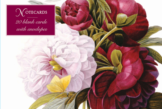 Misc. Supplies Card Box of 20 Notecards and Envelopes: Redoute Peony: A Delightful Pack of High-Quality Fine-Art Gift Cards and Decorative Envelopes. Book