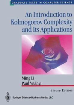 Hardcover An Introduction to Kolmogorov Complexity and Its Applications Book