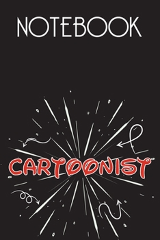 Paperback CARTOONIST Notebook, Simple Design: Notebook /Journal Gift, Simple Cover Design,100 pages, 6x9, Soft cover, Mate Finish Book