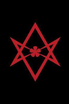 Paperback Unicursal Hexagram: Thelema - Magical Journal - Red and Black - College Ruled Lined Pages Book