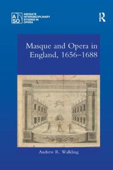 Paperback Masque and Opera in England, 1656-1688 Book