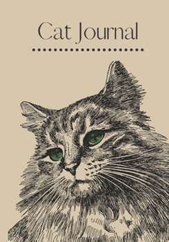 Cat Journal: Undated, Lined Diary Feline Illustration Pages