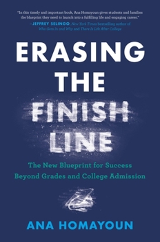 Hardcover Erasing the Finish Line: The New Blueprint for Success Beyond Grades and College Admission Book