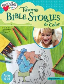 Paperback Favorite Bible Stories to Color (Ages 6-10) (HeartShaper® Resources Elementary) Book