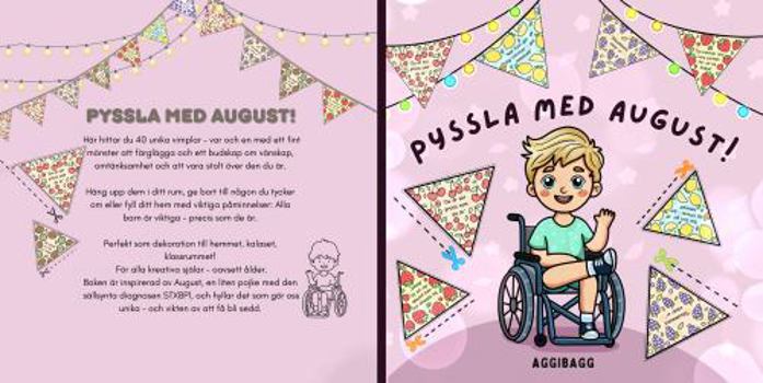 Paperback Skapa Med August: Gör Din Egna Vimpel Där Alla Får Vara Med! (Sätt färg på Augusts värld) (Swedish Edition) [Swedish] Book