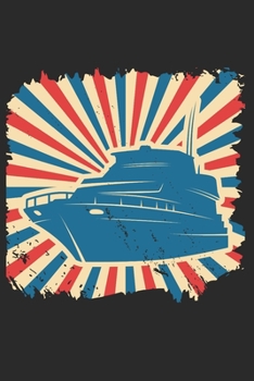 Notizbuch: Segeln A5 Notebook Segelboot auf Wasser retro vintage I Geschenk für Segler I Schreibheft oder Tagebuch liniert I Notizheft mit Boot (German Edition)