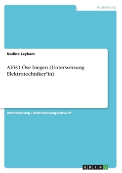 Paperback AEVO Öse biegen (Unterweisung Elektrotechniker*in) [German] Book