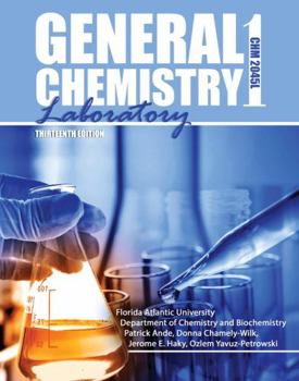 Spiral-bound General Chemistry 1 Laboratory: CHM 2045L Book