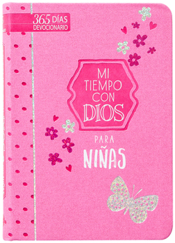 Imitation Leather Mi Tiempo Con Dios Para Niñas: 365 Días Devocionario [Spanish] Book