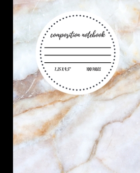 Composition Notebook: Pastel Marble College Ruled Lined Journal for School | 100 Pages | 7.5 x 9.25" | Women Teens Girls Kids Children | (Marble Composition Notebook) (Marble Composition Notebooks)