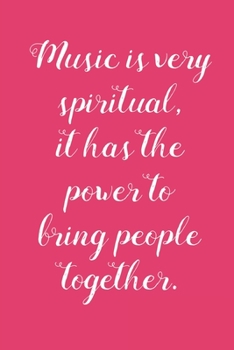 Music is Very Spiritual: Music Review Logbook for musicians, songwriters, composers, music album reviews, write review listening music for beginner professional (With Music Quotes)