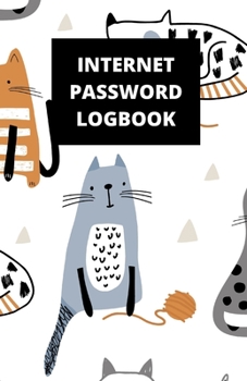Paperback Internet Password Logbook: (5.5 x 8.5 in, 110 pages): Password Journal, Logbook, Login and Private Information Keeper, Notebook Book