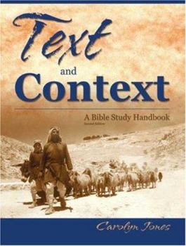Paperback Text and Context, a Handbook for Studying the Bible Book