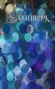 Sketchbook: Peacock Circles, Blues, Greens and Tans - Blank Unlined Paper, Scrapbook, Small Convenient Size