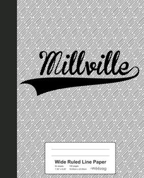 Paperback Wide Ruled Line Paper: MILLVILLE Notebook Book