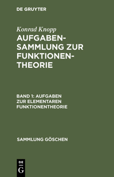 Hardcover Aufgaben Zur Elementaren Funktionentheorie [German] Book