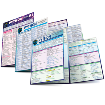 Python Programming - Student & Professional Series: 3 Laminated Quickstudy Reference Guides