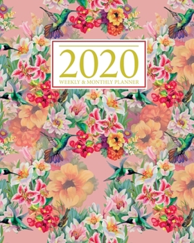 2020 Weekly & Monthly Planner: Jan 1, 2020 to Dec 31, 2020 | Weekly & Monthly Planner | Calendar, Organiser & Diary | Watercolour Floral Cover