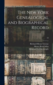 Hardcover The New York Genealogical and Biographical Record; 52 Book