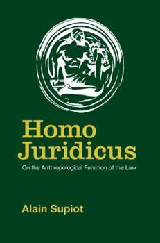 Hardcover Homo Juridicus: On the Anthropological Function of the Law Book