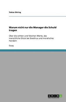 Paperback Warum nicht nur die Manager die Schuld tragen [German] Book