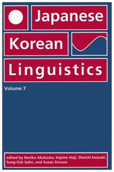 Paperback Japanese/Korean Linguistics: Volume 7 Book