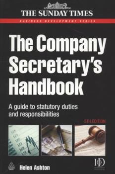 Paperback The Company Secretary's Handbook: A Guide to Statutory Duties and Responsibilities Book