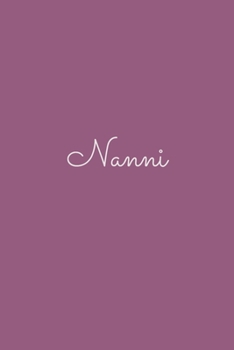 Nanni: notebook with the name on the cover, elegant, discreet, official notebook for notes, dot grid notebook,
