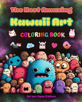 Paperback The Most Amazing Kawaii Art Coloring Book - Over 50 Cute and Fun Kawaii Designs for Kids and Adults: Relax and Have Fun with This Incredible Kawaii Co Book