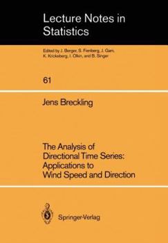 Paperback The Analysis of Directional Time Series: Applications to Wind Speed and Direction Book