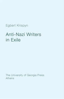 Paperback Anti-Nazi Writers in Exile Book