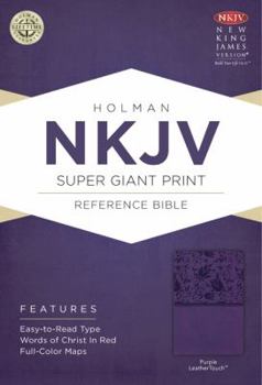 Imitation Leather Super Giant Print Reference Bible-NKJV [Large Print] Book