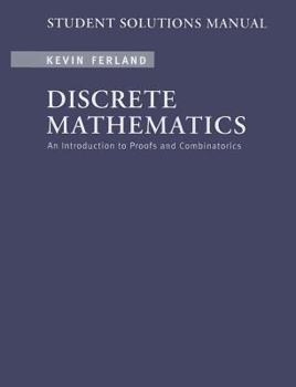 Paperback Student Solutions Manual for Ferland's Discrete Mathematics Book
