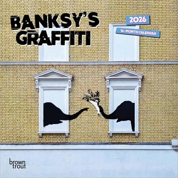 Banksy's Graffiti Official 2026 7 X 14 Inch (Hanging) Monthly Mini Wall Calendar