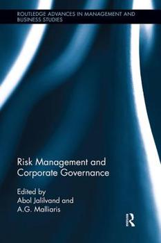Hardcover Risk Management and Corporate Governance Book